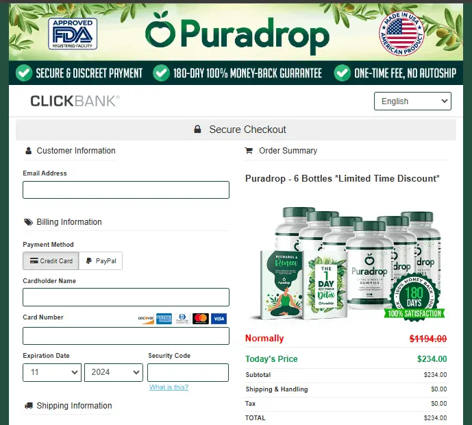 Puradrop order